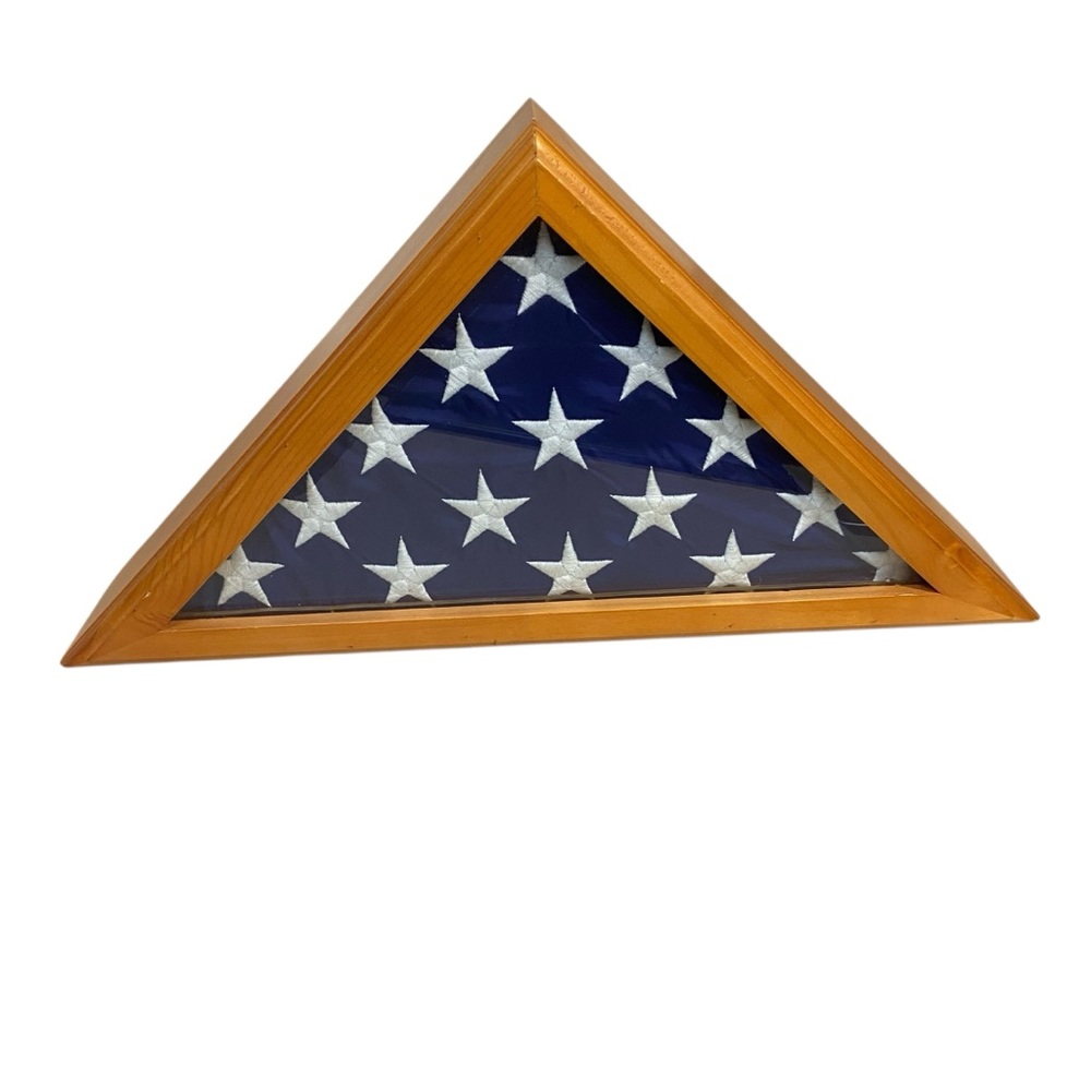 Vintage Military US Flag With Display Case Memorabilia Veteran